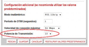 Configuración Adicional