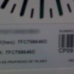 como-entrar-al-modem-thomson-TG585v7-de-infinitum Etiqueta con la clave de acceso al Thomson TG585v7 de Infinitum