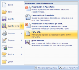 guardar-como-pdf-o-xps-en-office Como Guardar nuestros archivos de Office como PDF