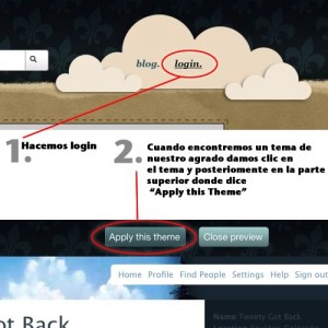 usando-tweety-got-back Pasos para usar los temas de Tweety got Back en Twitter