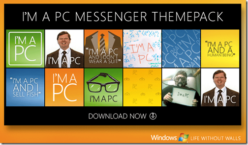 I'm a PC: Tema gratuito para windows live Messenger