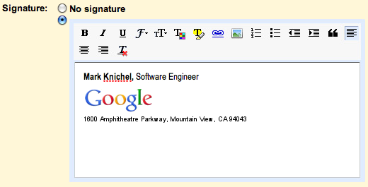 Editor de firmas con imagenes en Gmail y Google Apps