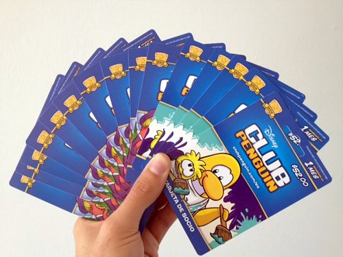 Tarjetas Club Penguin para Socios