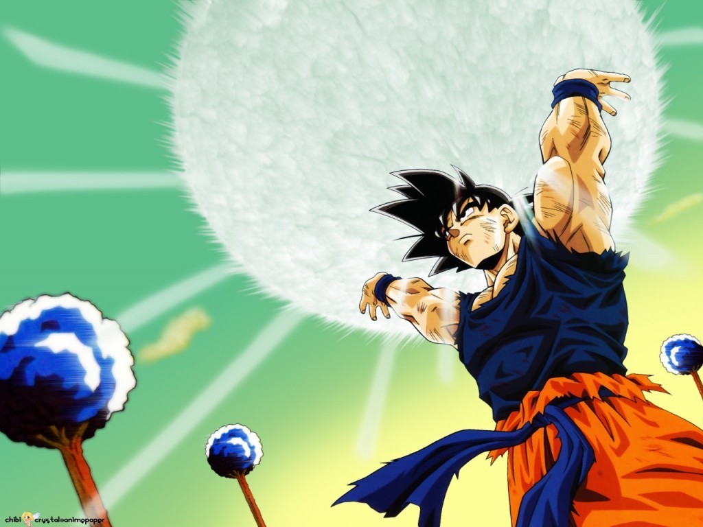 Goku realizando la Genki-dama