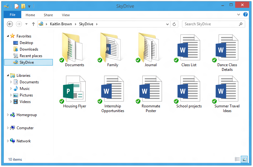 SkyDrive ahora esta integrado con Windows 8 y Office