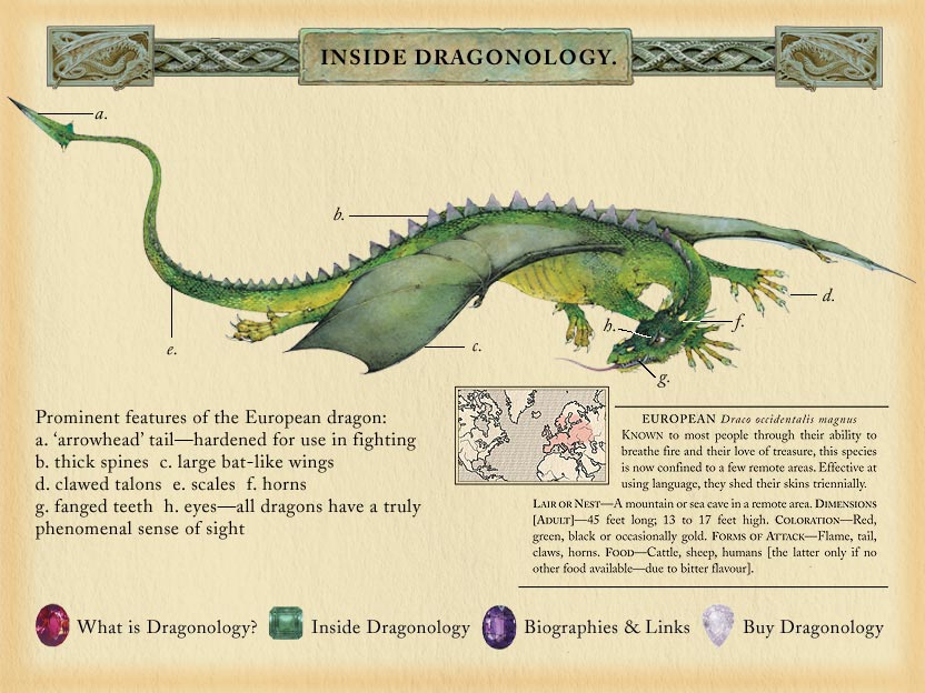 Ilustraciones del libro Dragonology