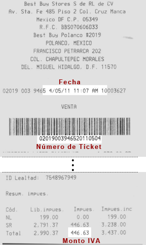 Facturación Electrónica Best Buy Mexico Ticket Ejemplo
