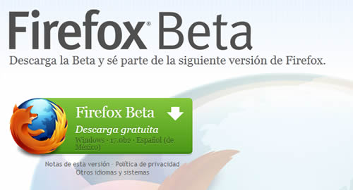 Firefox Versión 17
