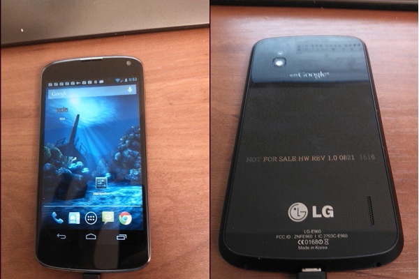 Imágenes filtradas del nuevo LG Nexus 4