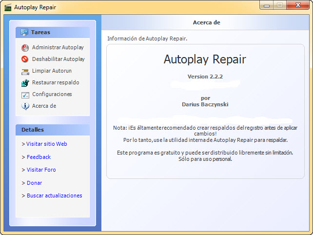 AutoPlay Repair