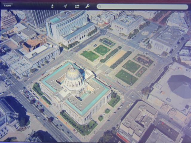 Navegación 3D en mapas de Google Earth