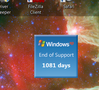 El contador de Windows XP para migrar a Windows 7