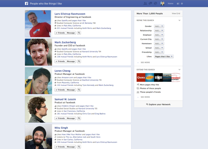 Graph Search, la nueva herramienta de búsqueda en Facebook