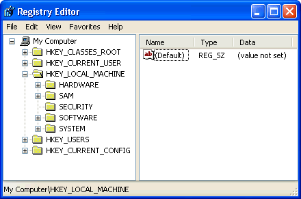 Editor del Registro de Windows