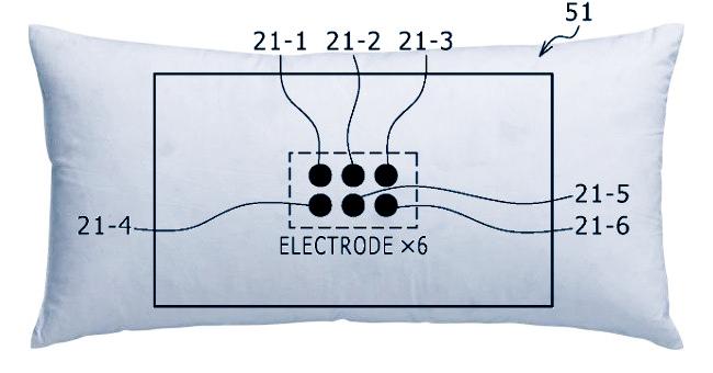 Concepto de lo que podría ser la almohada inteligente