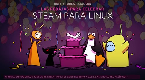 Promociones de Lanzamiento de Steam en Linux