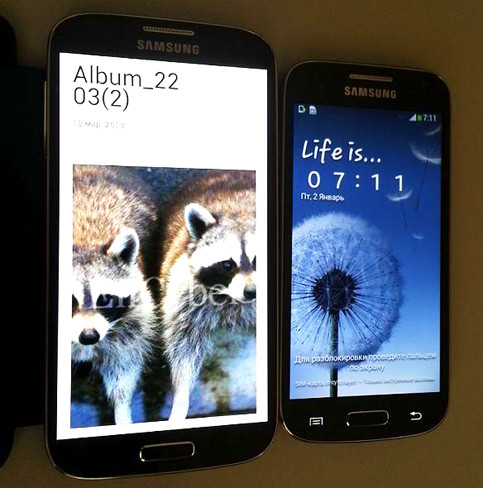 El Samsung Galaxy S4 mini con su hermano mayor