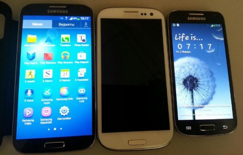 Galaxy S3 + Galaxy S4 + Galaxy S4 mini