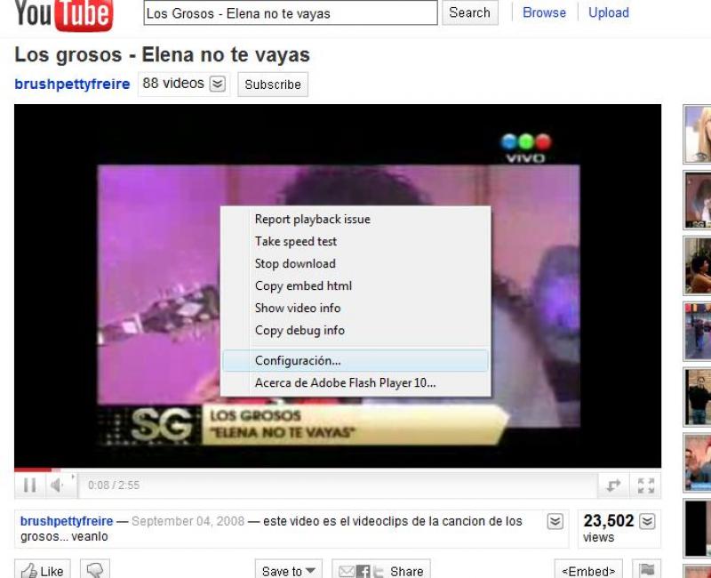 Aumentar Velocidad YouTube