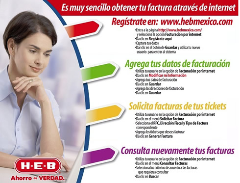 Sacar facturas electrónicas de HEB