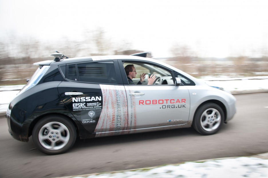 Carro de Nissan en prueba de autonomía