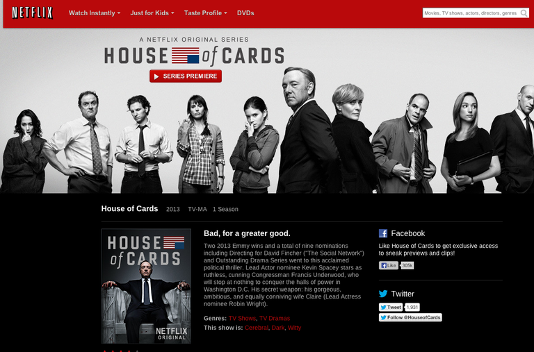 House of Cards de Netflix