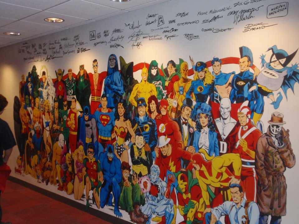 Mural en las oficinas de DC en Nueva York