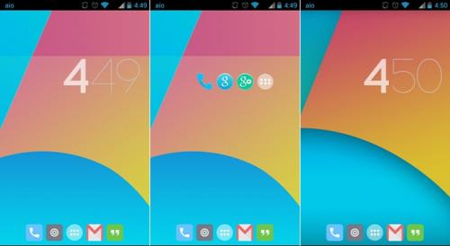 Pantalla de Inicio Android 4.4 2