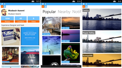 Pixl Flickr Windows Phone 2