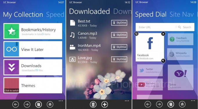 UC Browser Windows Phone 2