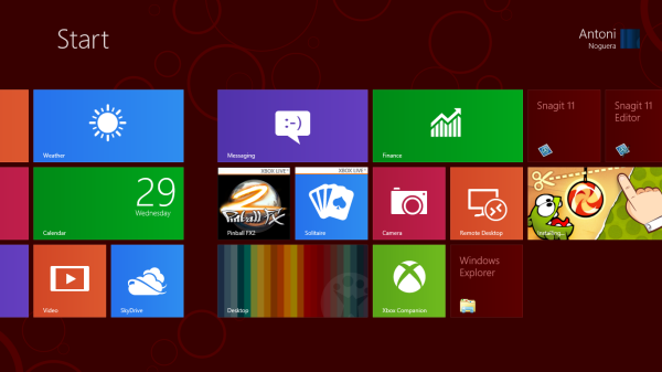 Interfaz Windows 8