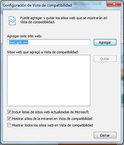 Explico como hacer funcionar el portal del IDSE en Windows 8