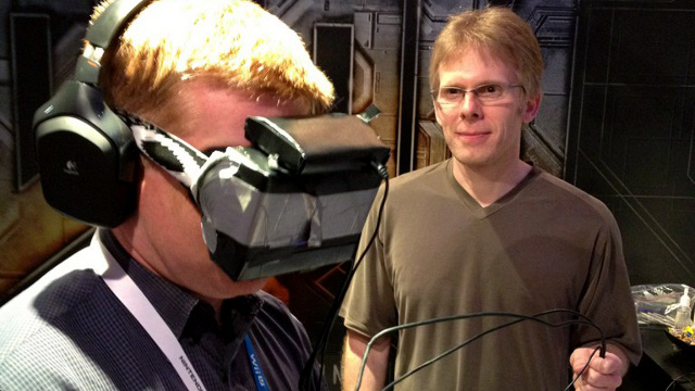John Carmack probando los prototipos de Oculus Rift