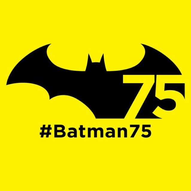 Logo conmemorativo de los 75 años de Batman