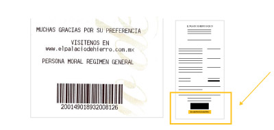 Como facturar electrónicamente un Ticket del Palacio de Hierro