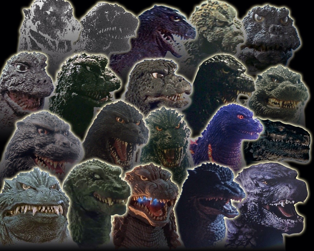 Conoce las caras de Godzilla a lo largo del tiempo.