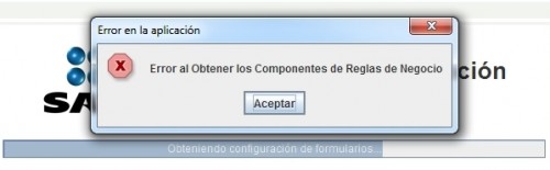 Solución al error al obtener los componentes de reglas de negocios