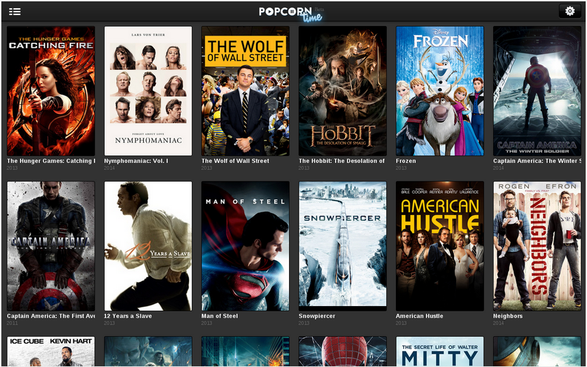 El catálogo de Popcorn Time es bastante amplio y actualizado