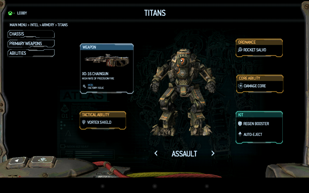 App de Titanfall para dispositivos moviles