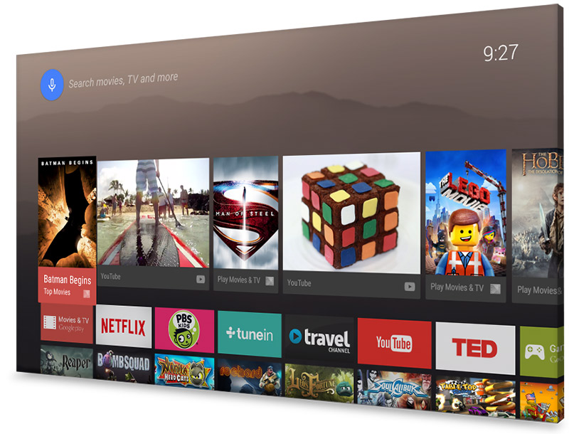 Interfaz Android TV