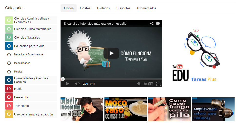 YouTube Edu tiene más de 22 mil videos de enseñanza