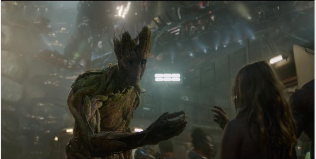 Groot, uno de los personajes que más gusto de la película