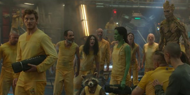 Peter Quill, Gamora, Groot y Rocket