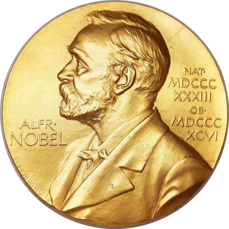 Medalla que reciben los galardonados con el Premio Nobel