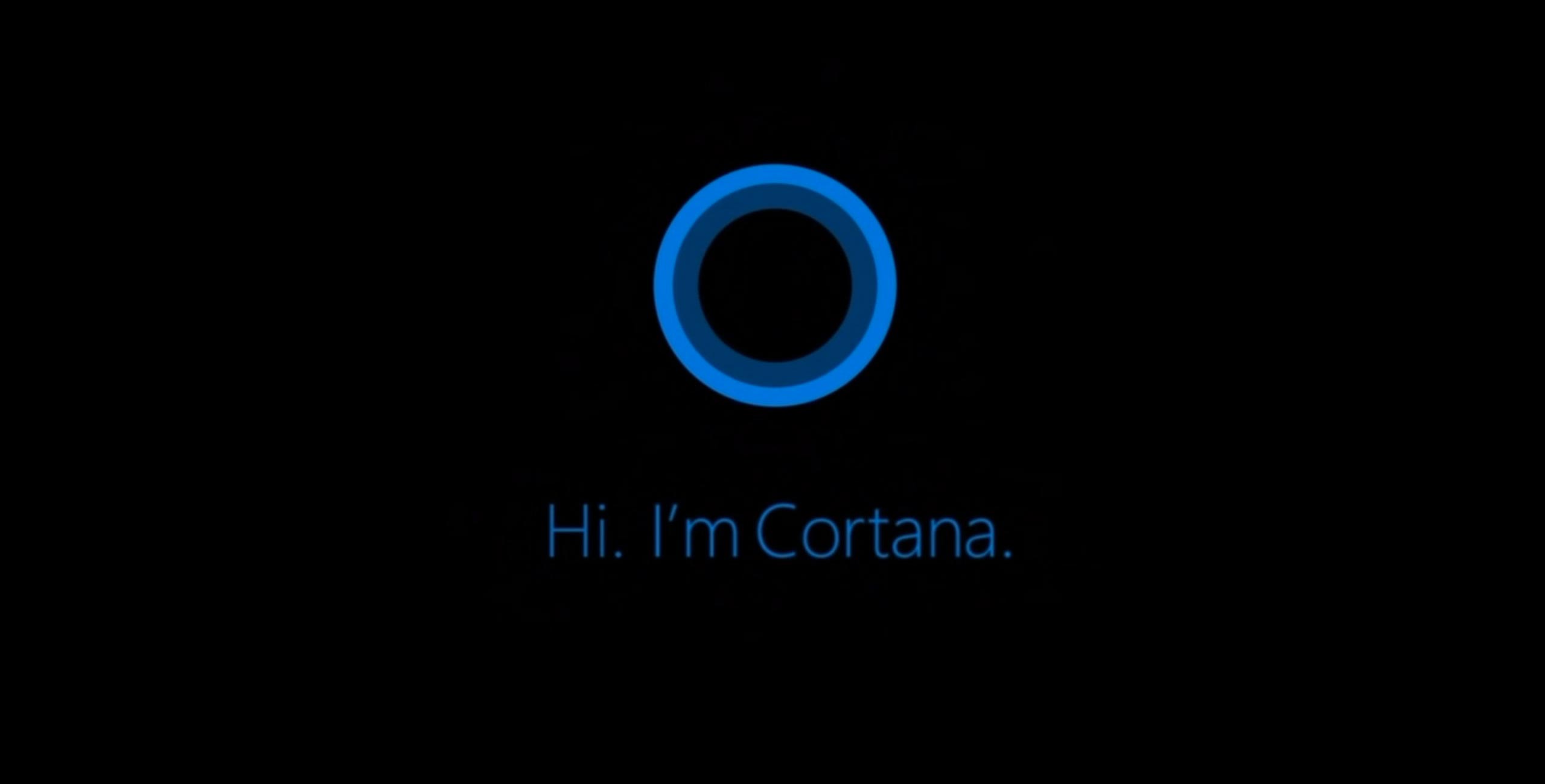 Interfaz de Cortana