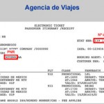 Información con el PNR y Num. Ticket para factura electrónica de un recibo de Agencia de Viaje de Boleto de Aeroméxico