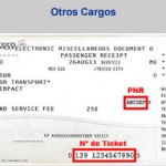 Información con el PNR y Ticket para factura electrónica por otros cargos de Aeroméxico