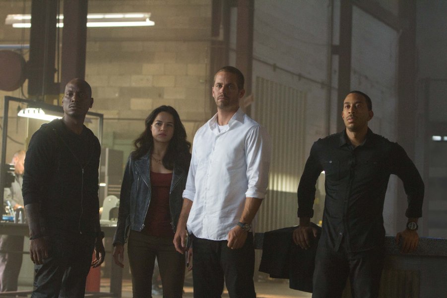 Paul Walker en una de las escenas de Furious 7