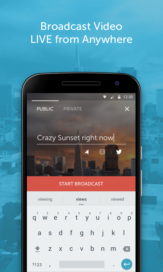 Interfaz Periscope para Android