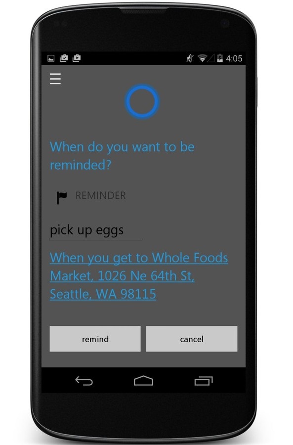 Cortana en Android